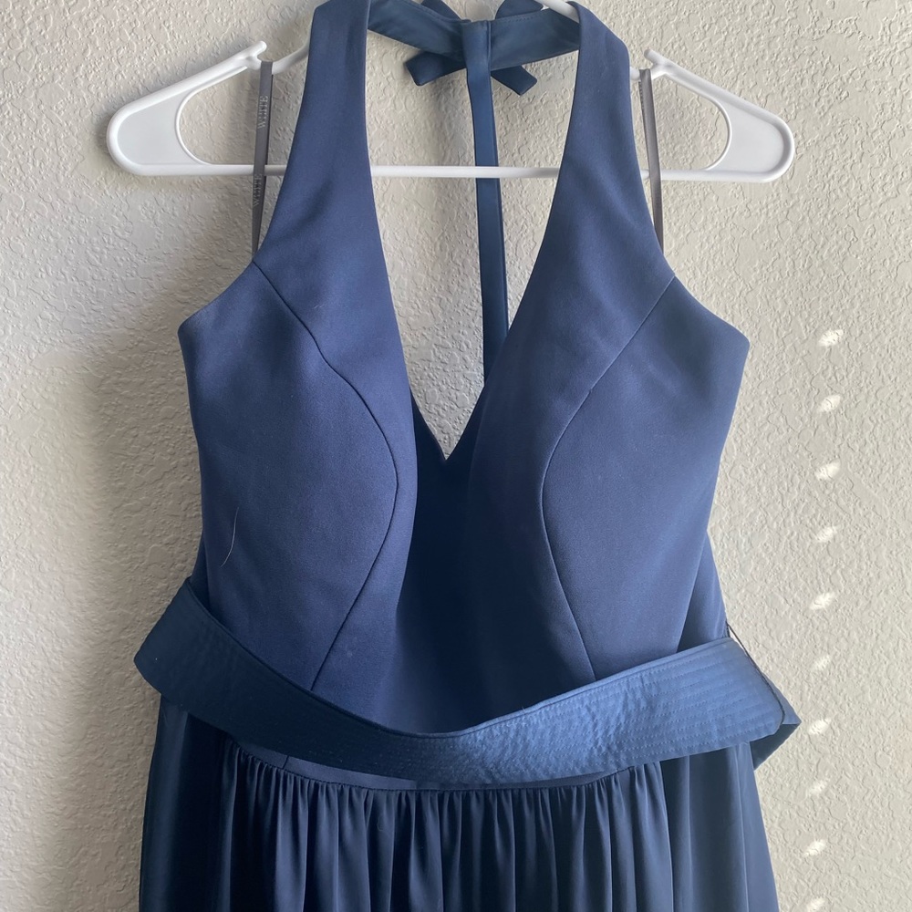 Navy Blue Bridesmaid’s Dress